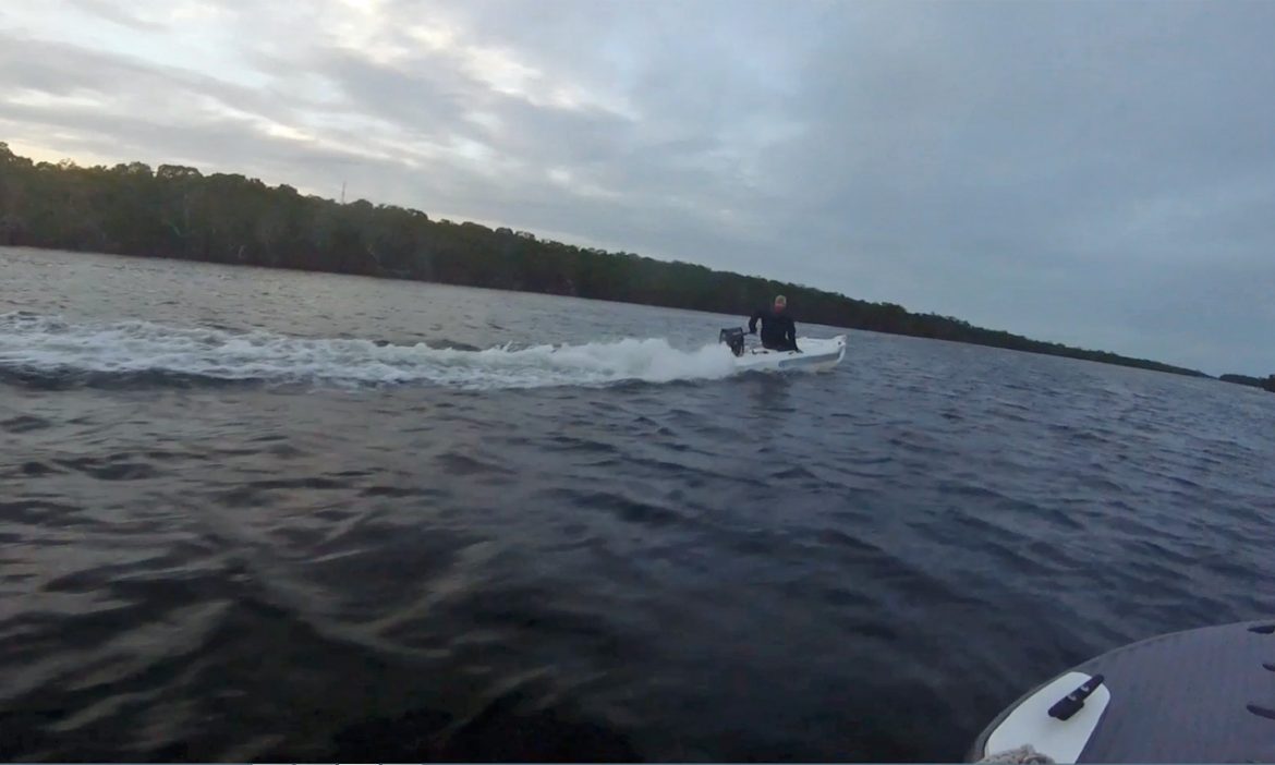 Movies of the Wavewalk S4 microskiff in action